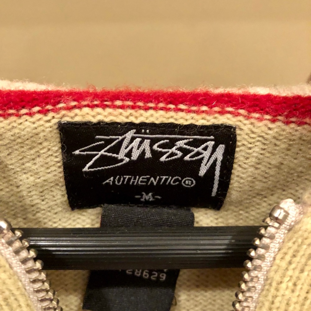 Men’s Stussy Size M Wool Hoodie Sweater Sweatshirt